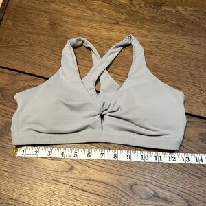 Fabletics Light Gray Sports Bra